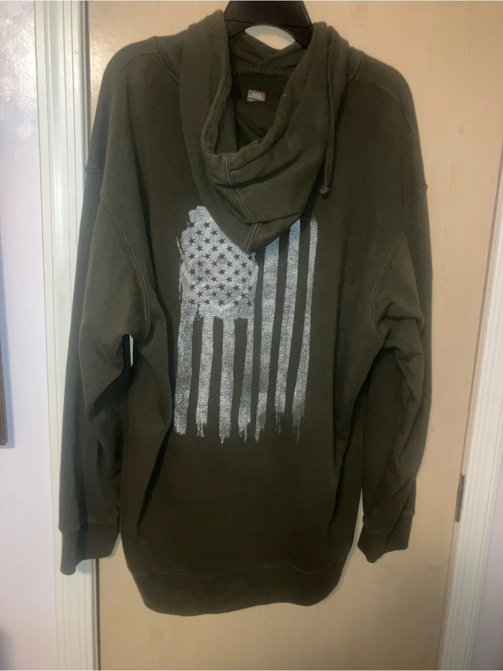 Ariat Olive Green Crewneck Hoodie with Front Pocket 2XL